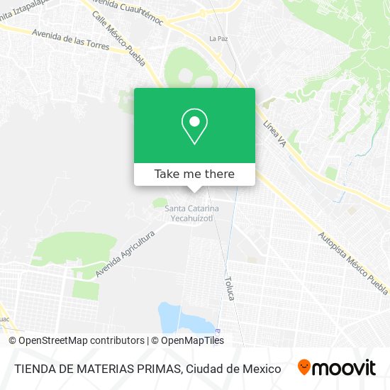 Mapa de TIENDA DE MATERIAS PRIMAS