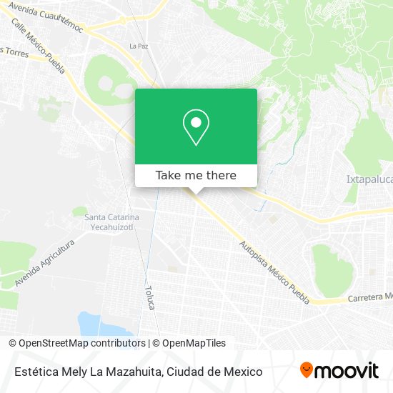 Estética Mely La Mazahuita map