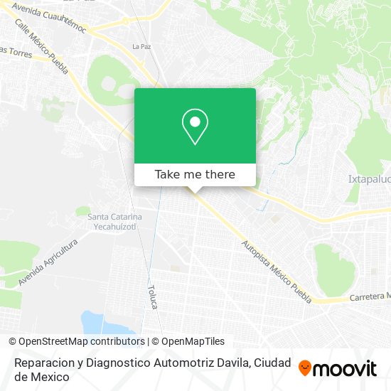 Mapa de Reparacion y Diagnostico Automotriz Davila