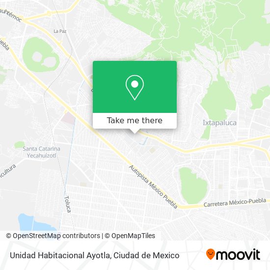 Mapa de Unidad Habitacional Ayotla
