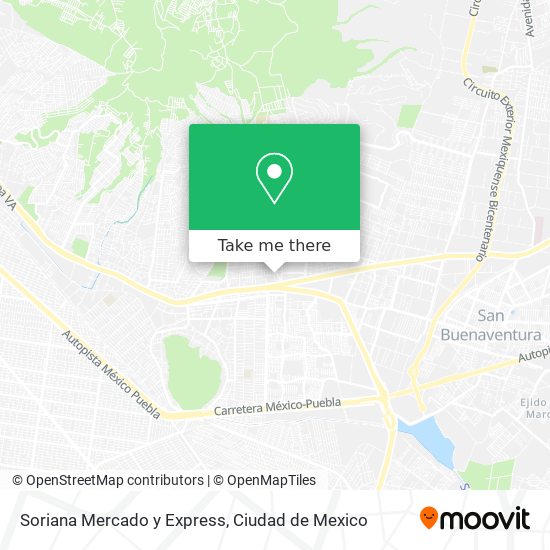 Soriana Mercado y Express map