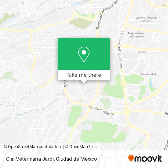 Mapa de Clin Veterinaria Jardi