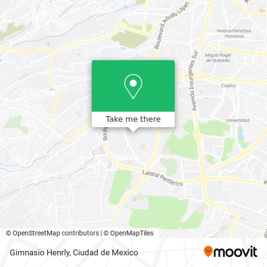 Gimnasio Henrly map