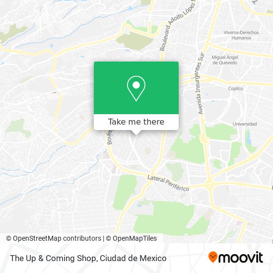 The Up & Coming Shop map