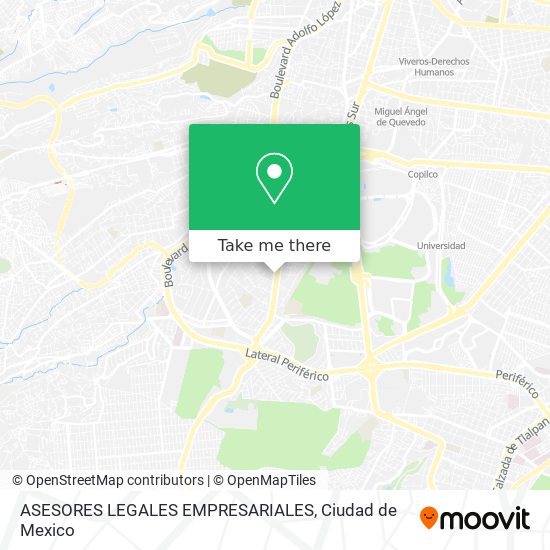 ASESORES LEGALES EMPRESARIALES map