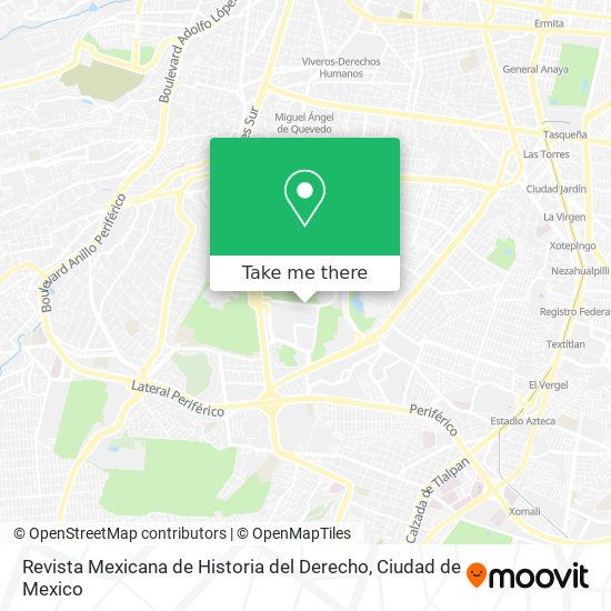 Revista Mexicana de Historia del Derecho map