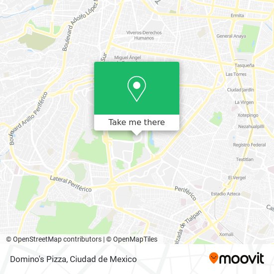 Mapa de Domino's Pizza