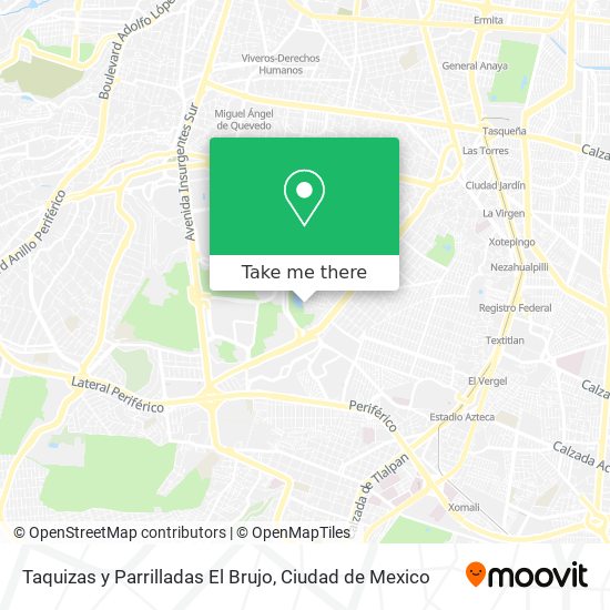 Taquizas y Parrilladas El Brujo map