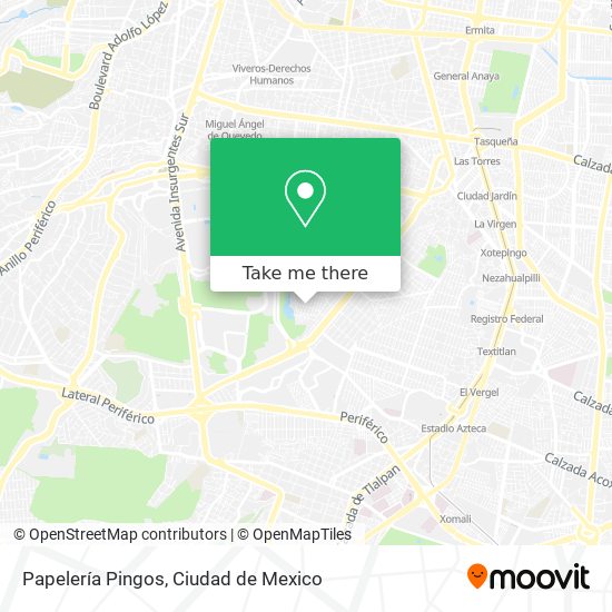 Papelería Pingos map