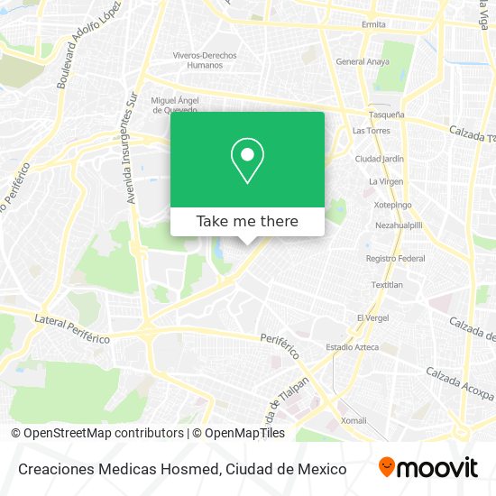 Creaciones Medicas Hosmed map