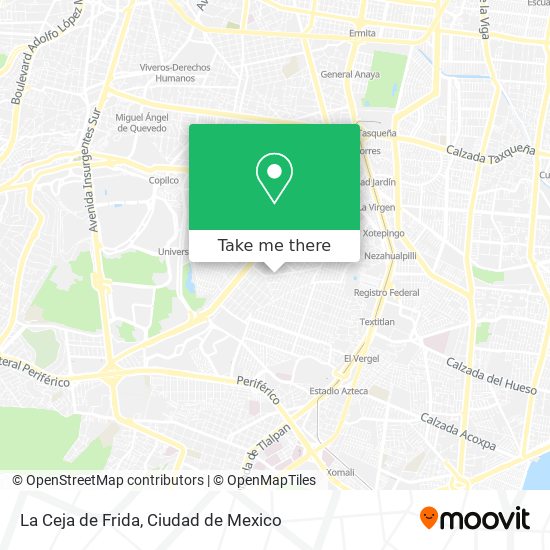 La Ceja de Frida map