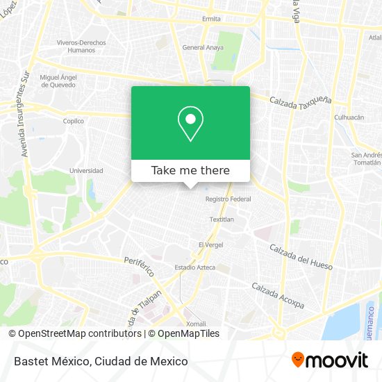 Bastet México map