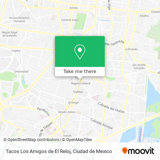 Tacos Los Amigos de El Reloj map
