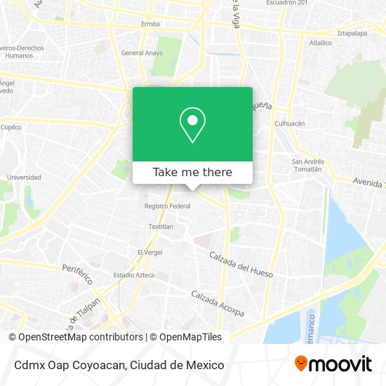 Cdmx Oap Coyoacan map