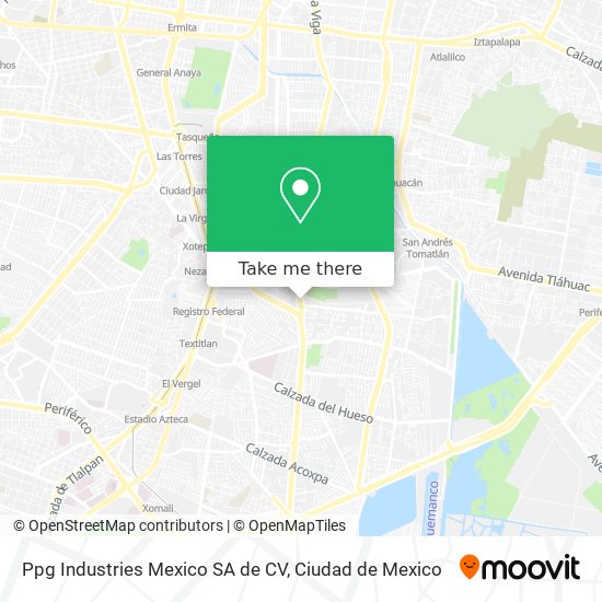 Ppg Industries Mexico SA de CV map