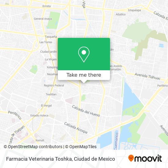 Mapa de Farmacia Veterinaria Toshka