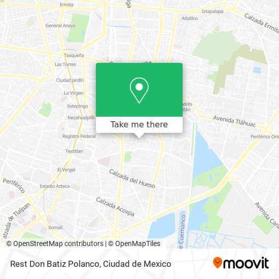 Mapa de Rest Don Batiz Polanco