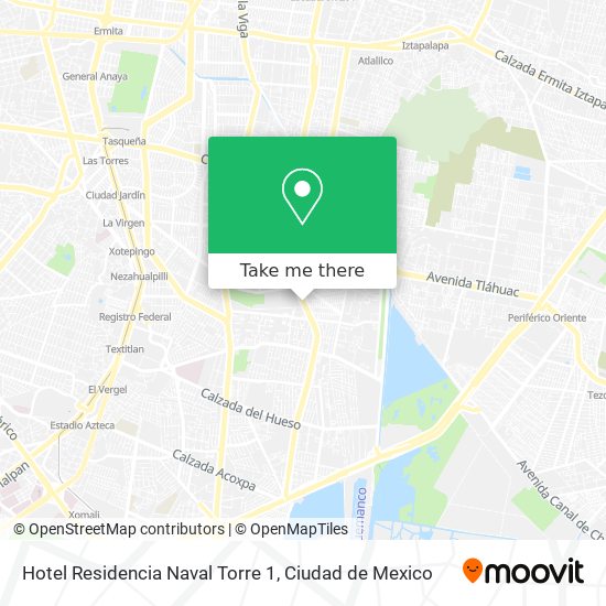 Hotel Residencia Naval Torre 1 map