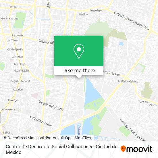 Centro de Desarrollo Social Culhuacanes map