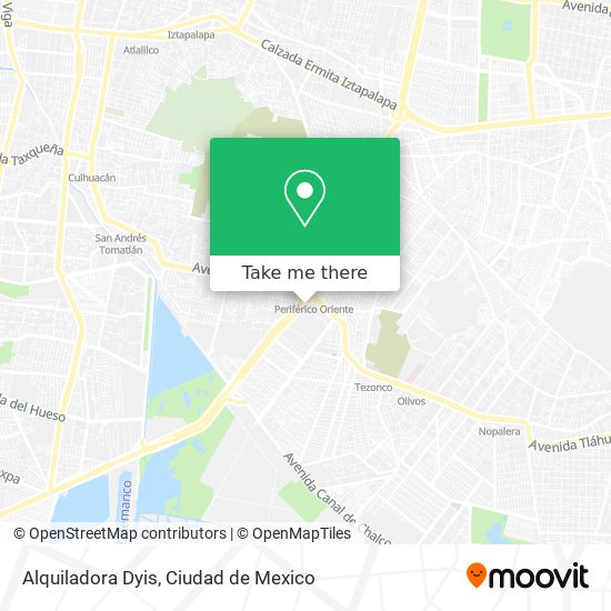 Mapa de Alquiladora Dyis