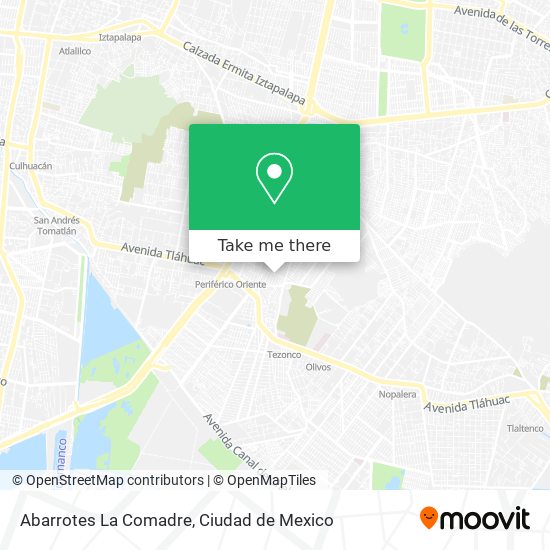 Abarrotes La Comadre map