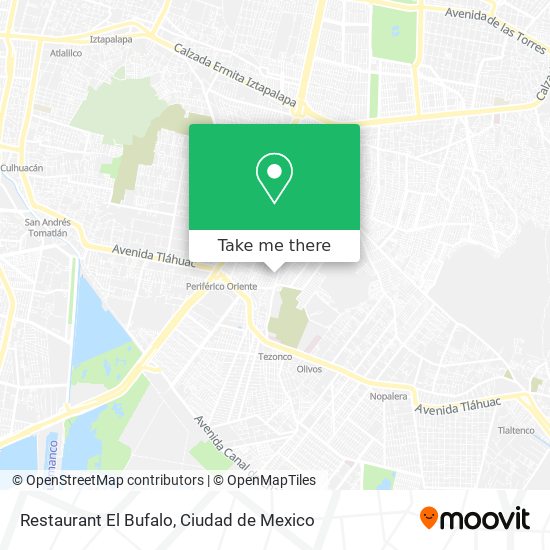 Restaurant El Bufalo map