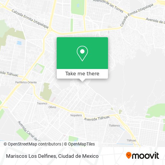 Mapa de Mariscos Los Delfines