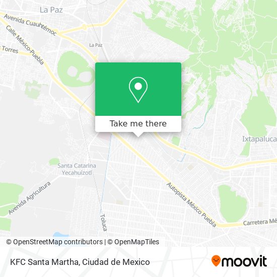 KFC Santa Martha map