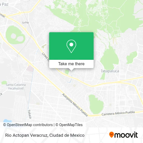 Rio Actopan Veracruz map