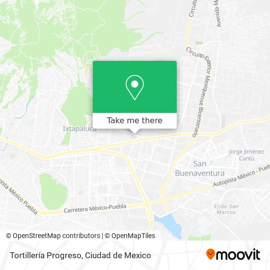 Tortillería Progreso map