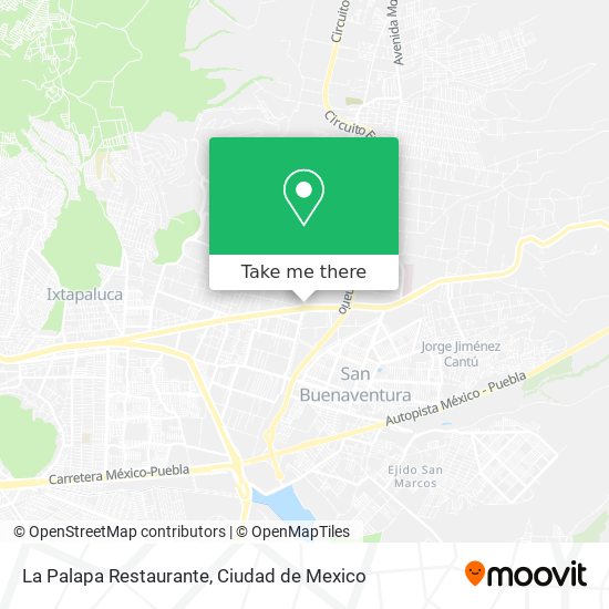 Mapa de La Palapa Restaurante