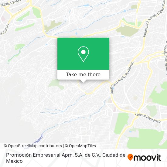 Mapa de Promoción Empresarial Apm, S.A. de C.V.