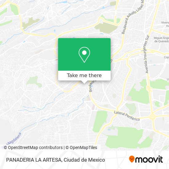 PANADERIA LA ARTESA map