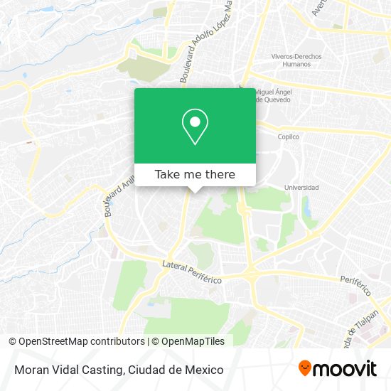 Mapa de Moran Vidal Casting