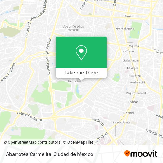 Abarrotes Carmelita map