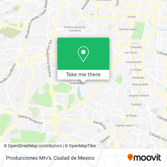 Producciones Mtv's map