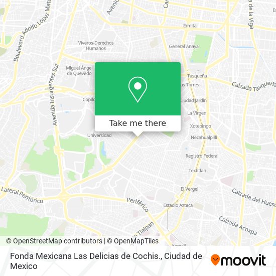 Fonda Mexicana Las Delicias de Cochis. map