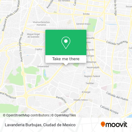 Lavanderia Burbujas map