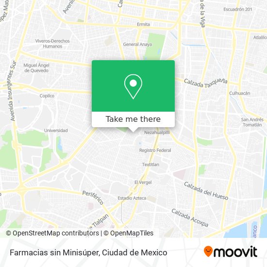 Farmacias sin Minisúper map