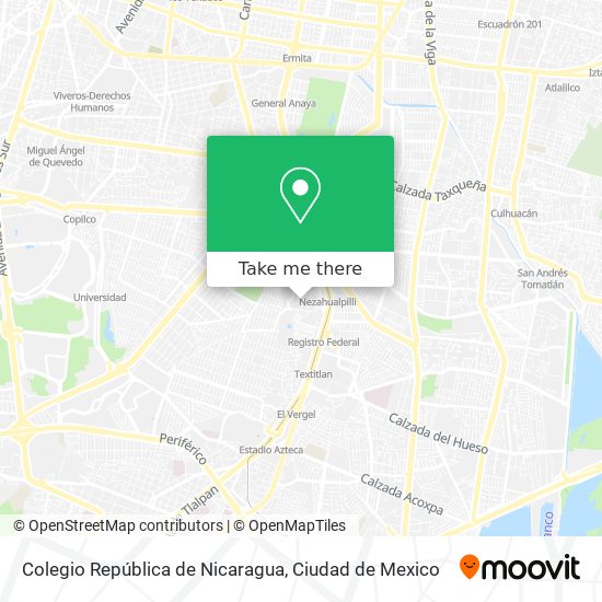 Colegio República de Nicaragua map