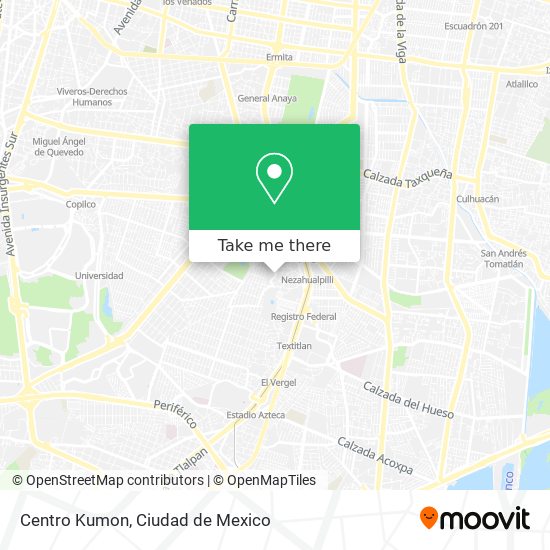 Centro Kumon map