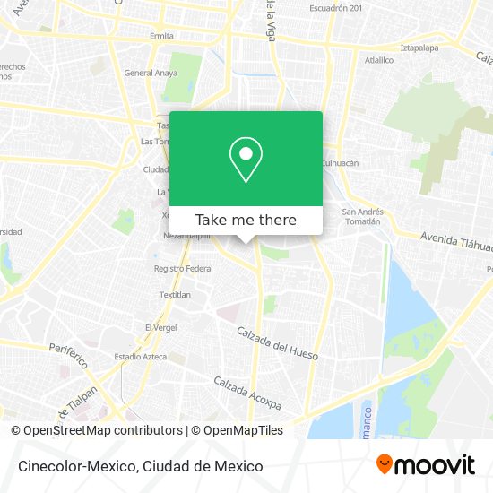 Cinecolor-Mexico map