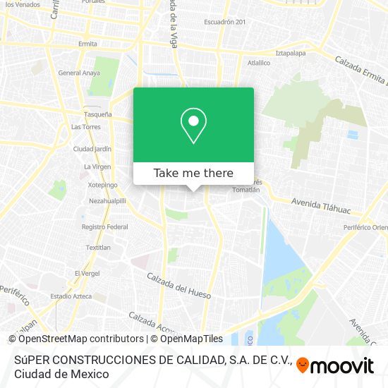 SúPER CONSTRUCCIONES DE CALIDAD, S.A. DE C.V. map