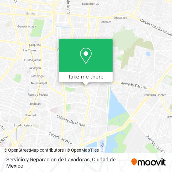 Servicio y Reparacion de Lavadoras map