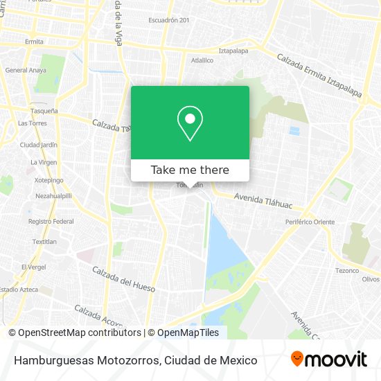 Hamburguesas Motozorros map