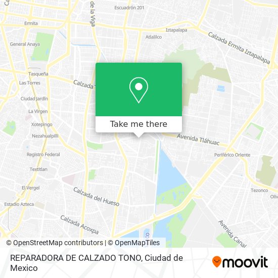 REPARADORA DE CALZADO TONO map