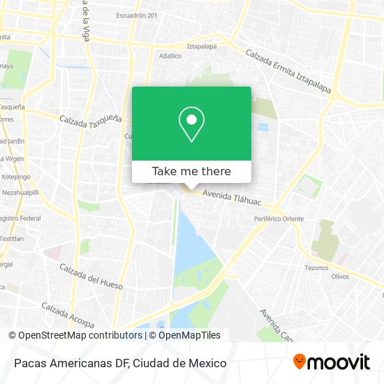 Pacas Americanas DF map