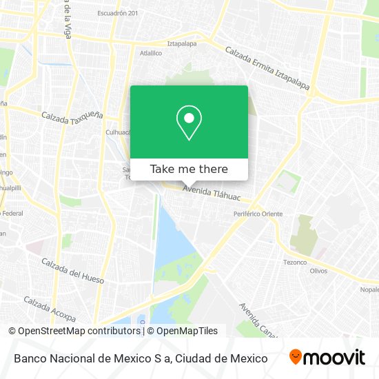 Banco Nacional de Mexico S a map