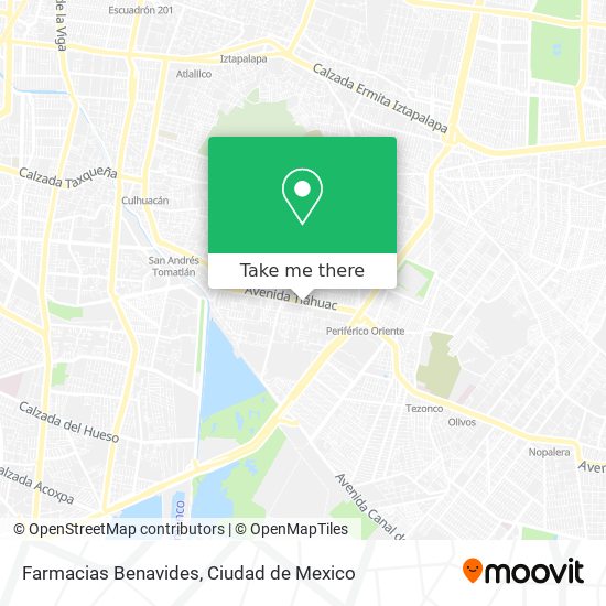 Farmacias Benavides map