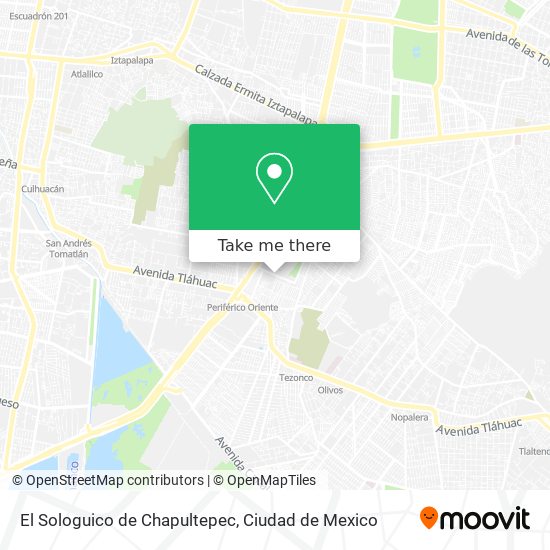 Mapa de El Sologuico de Chapultepec